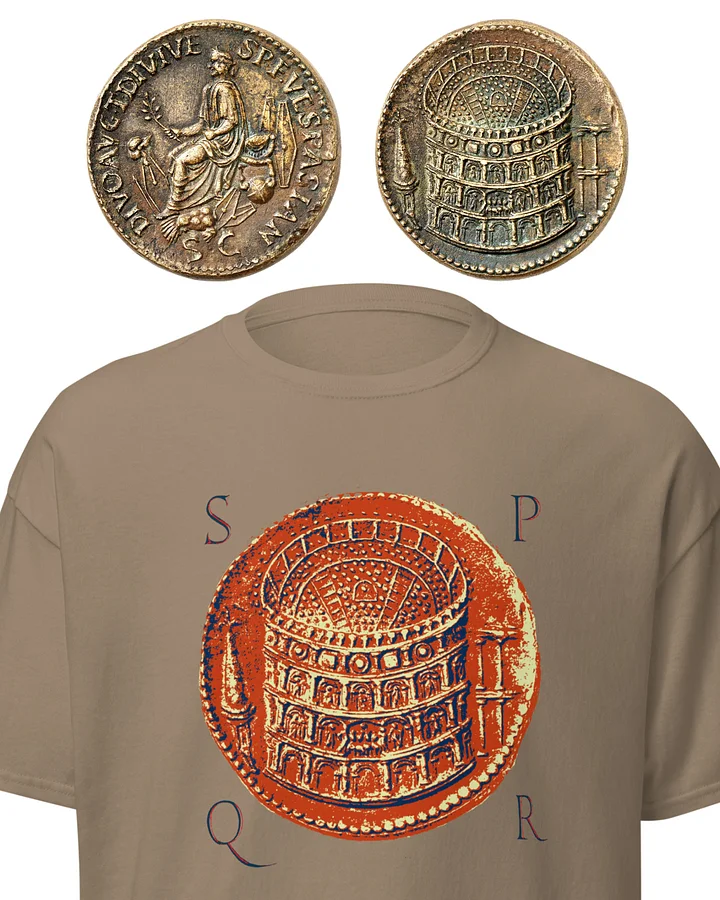 Colosseum Coin Ancient Rome SPQR T-shirt product image (8)
