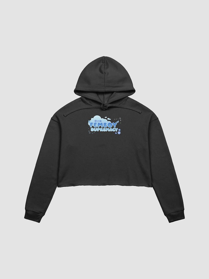 Blue Femboy Supremacy Cropped Hoodie product image (1)
