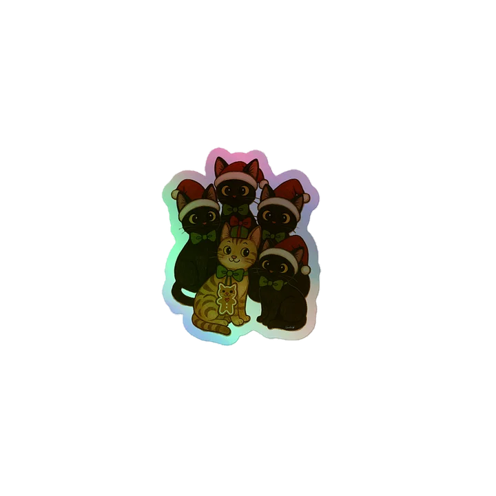 Cat brigade Winter Holographic Sticker Set product image (1)