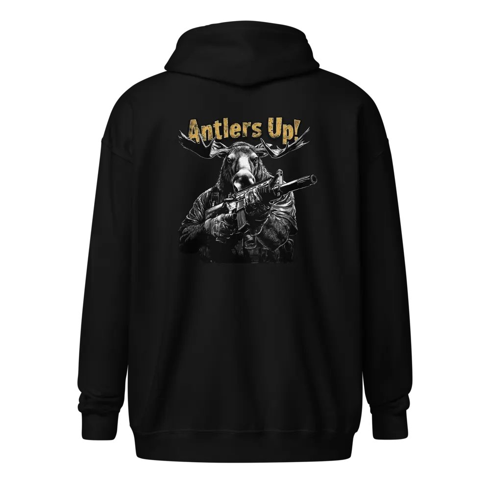 Antlers Up! Moose PMC Hoodie Zip-Up product image (1)