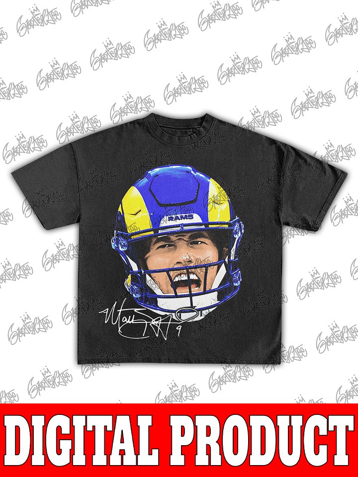 Matthew Stafford Super Bowl Champion LA Rams Vintage Bootleg Graphic product image (1)