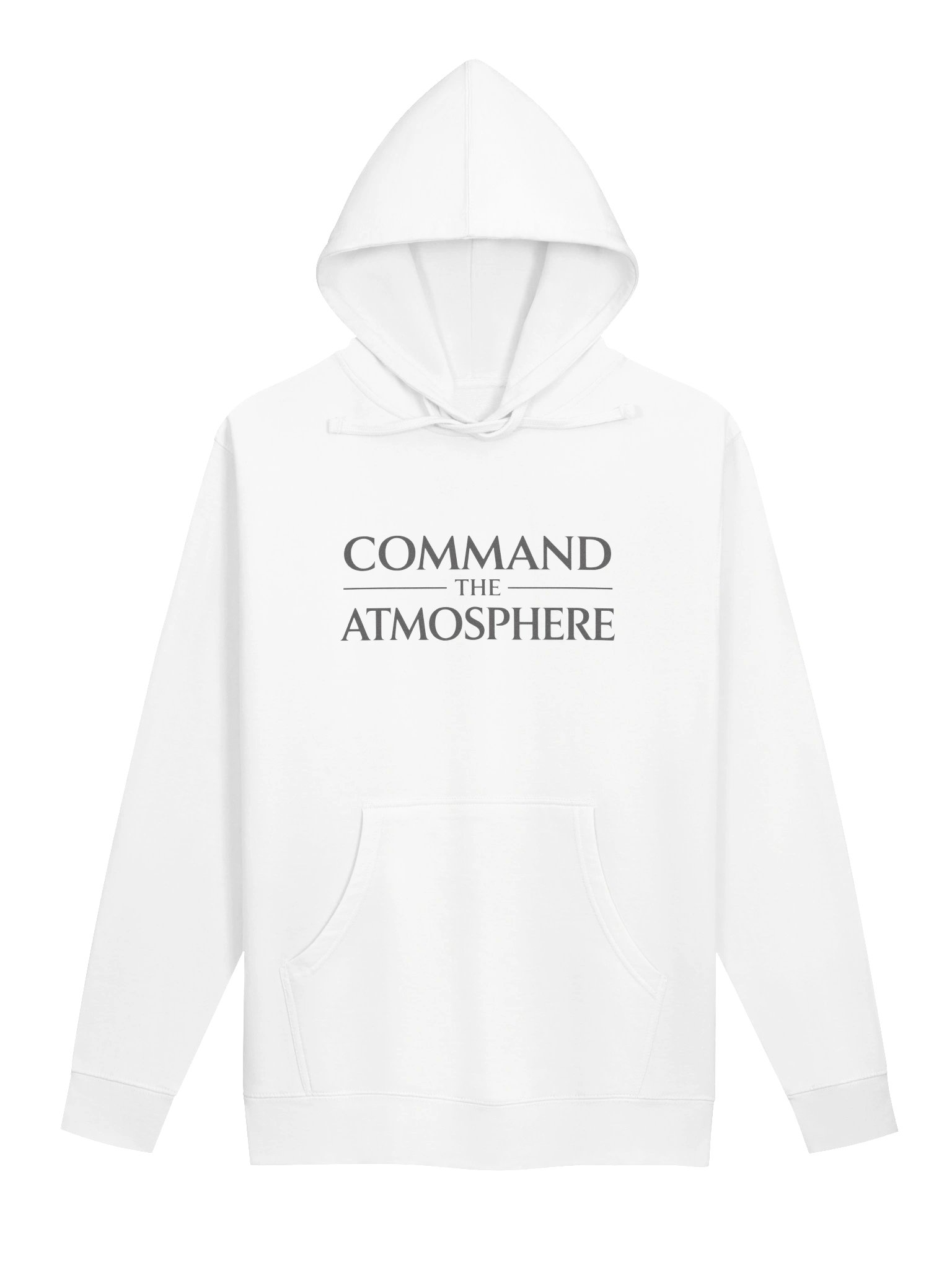 COMMAND THE ATMOSPHERE | Unisex Hoodie (White) product image (1)