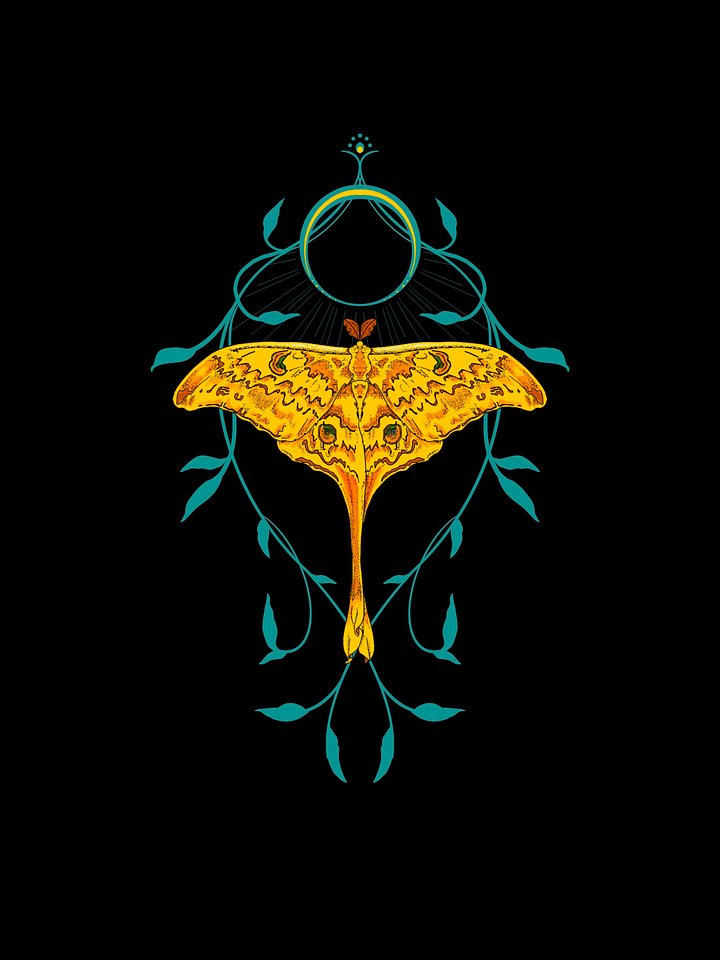 Celestial Moth Emblem Muscle Tank product image (3)