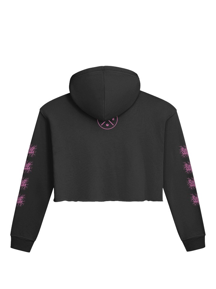 Sunfyre Pink Metal Logo Crop Hoodie product image (2)