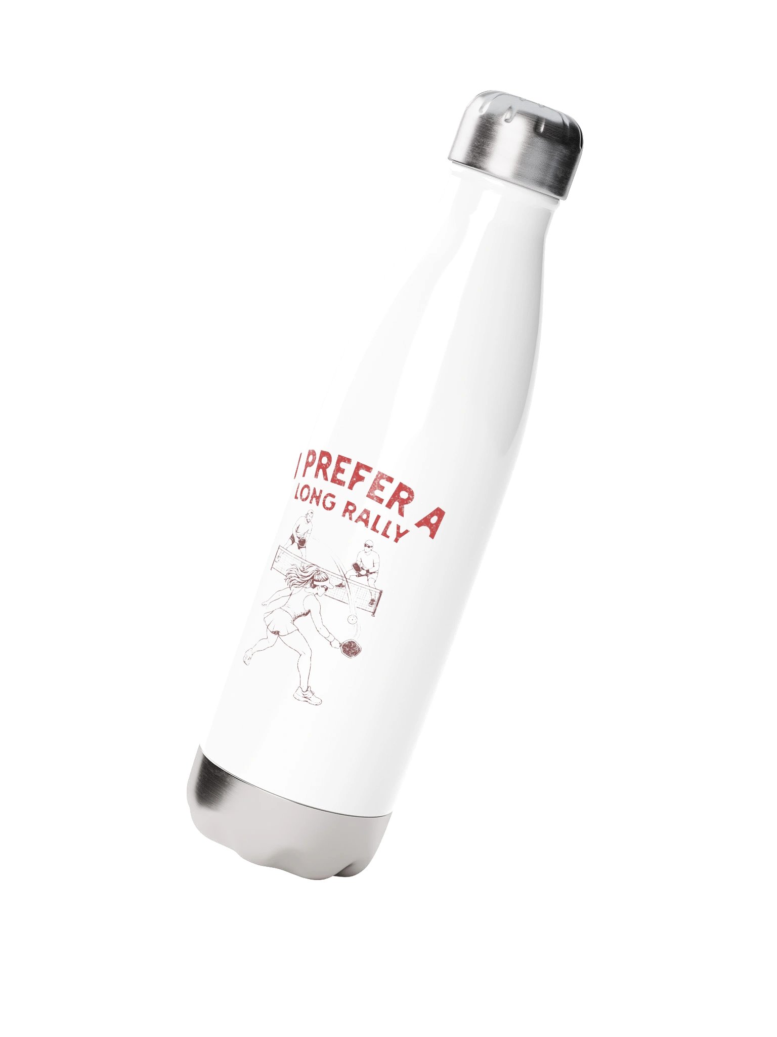 I Prefer a Long Rally Water Bottle – Funny Pickleball Water Bottle product image (2)