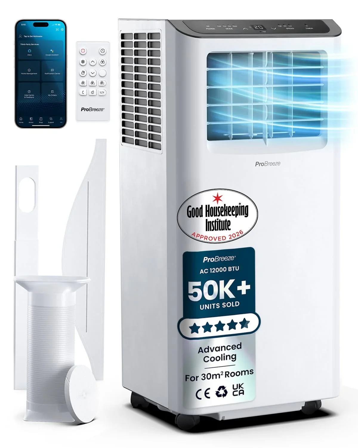 7000 BTU Portable Air Conditioner with Dehumidifier, Sleep Mode & Remote Control product image (1)