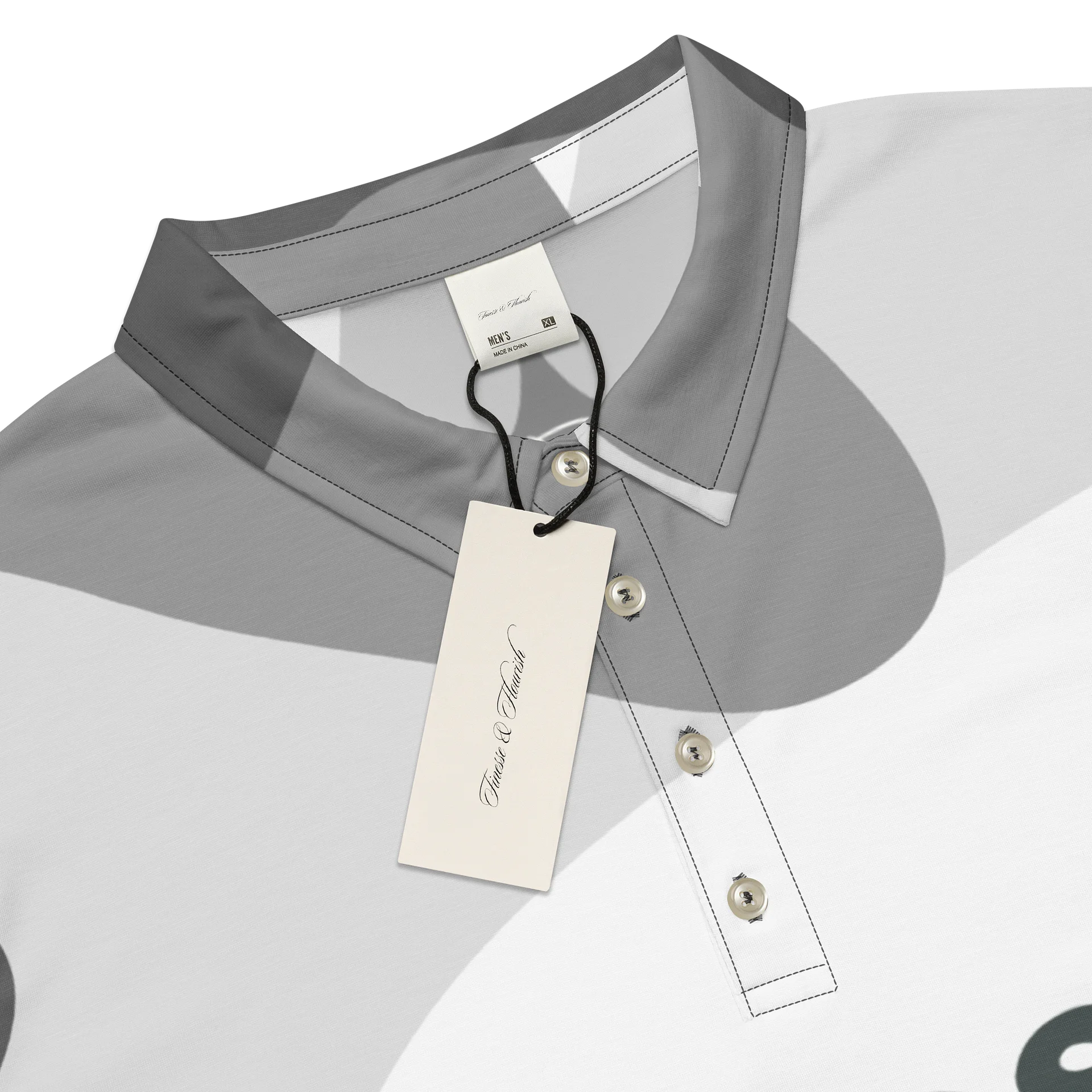 F&F Lava Lamp Slim Fit Polo Shirt (GRY) product image (4)