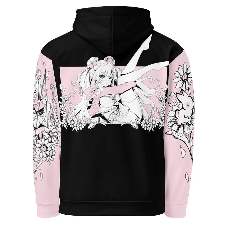Bunny Pile Colorblock Hoodie (Pink) product image (2)