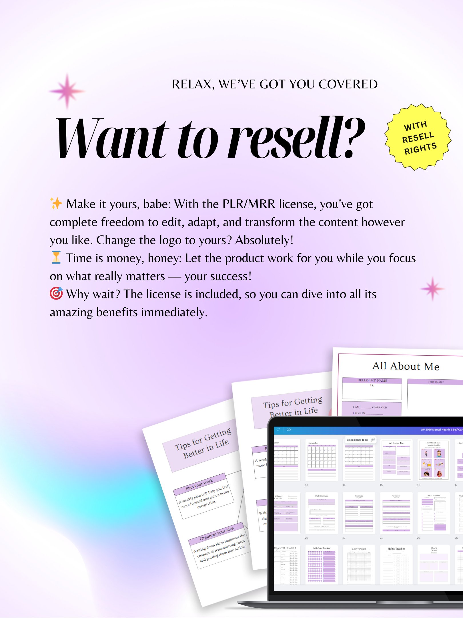 2026 Digital Planner Bundle | MRR PLR Bundle product image (4)