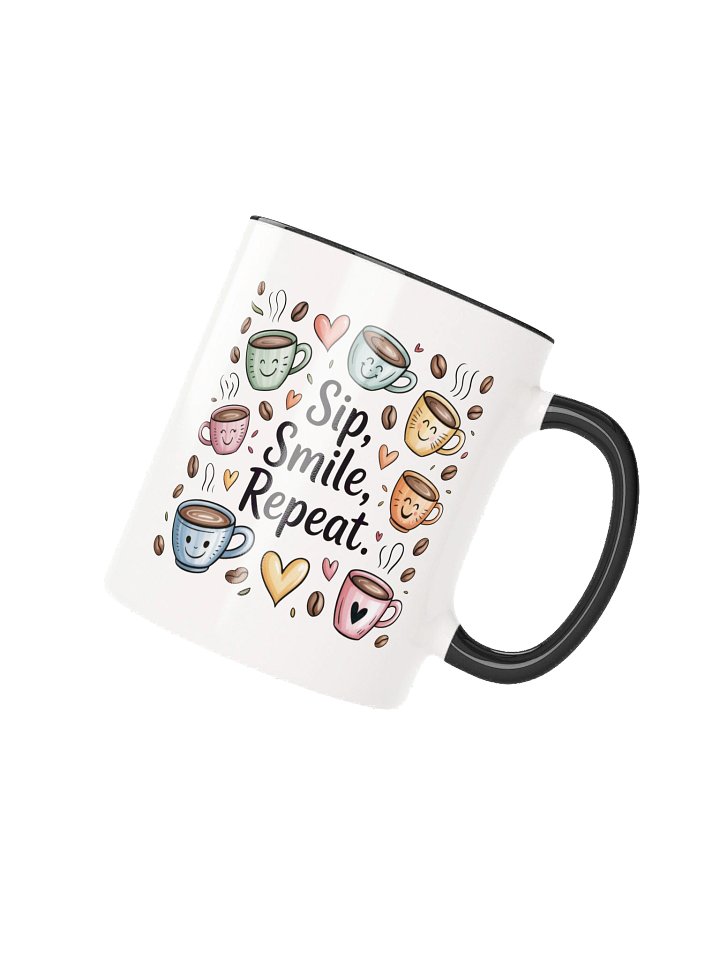 Sip Smile Repeat Coffee Mug - with Color Inside product image (2)
