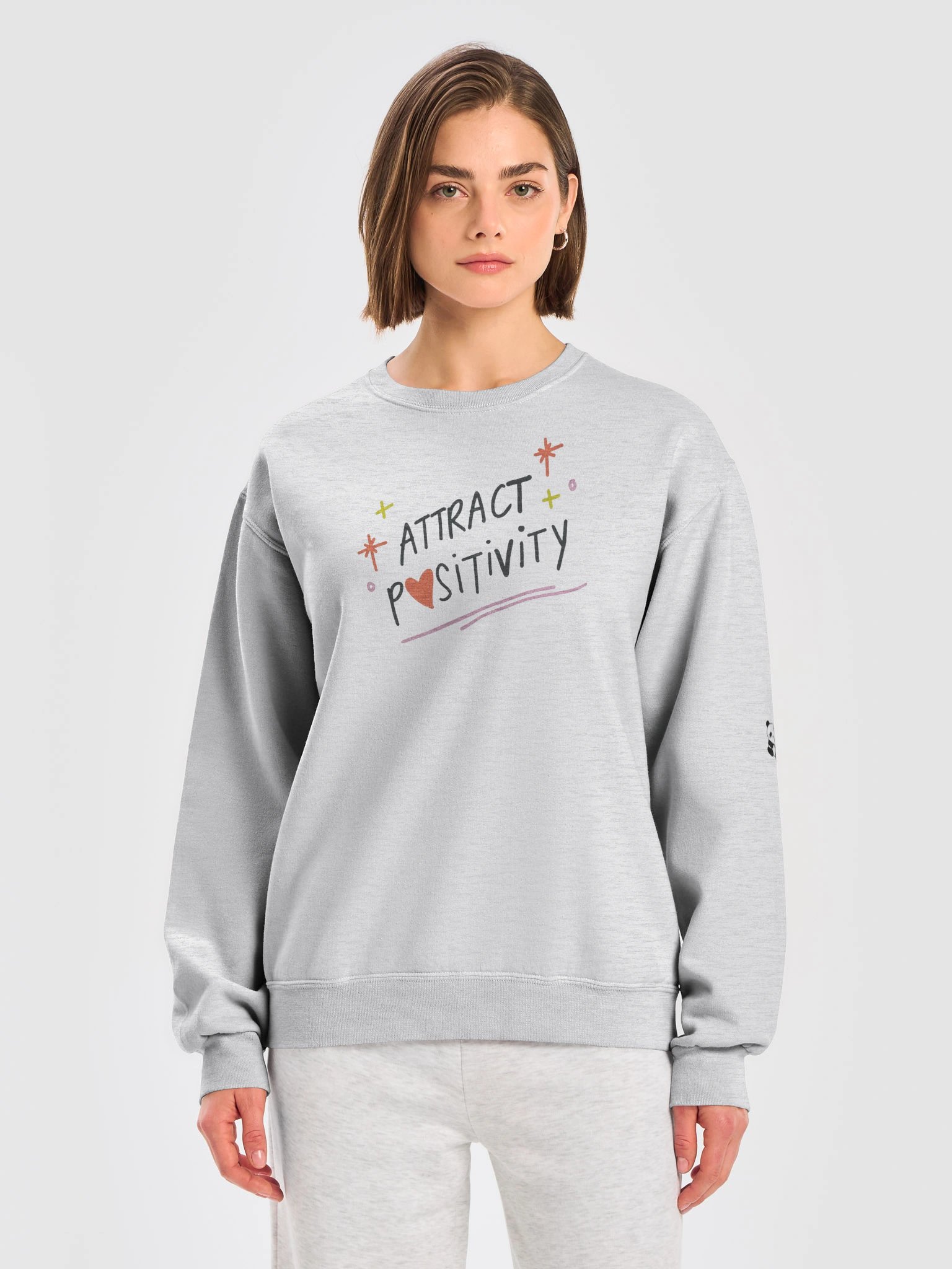 Positive Vibes Graphic Crewneck – “Attract Positivity” Sweatshirt product image (5)