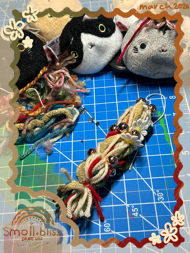 Spring Time Jiggle Bells ♡ Cat Teaser Toy Tassel (LIMITED) product image (1)