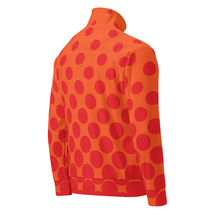 Bold Orange Polka Dot Track Jacket product image (2)