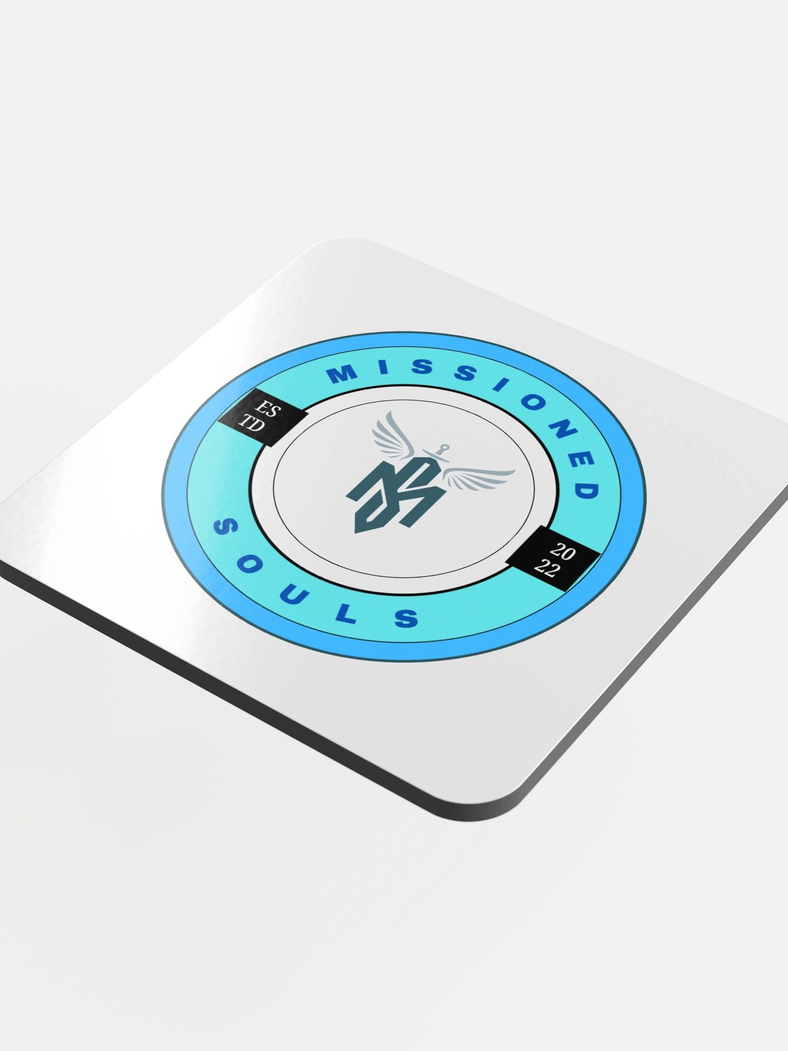 Missioned Souls Emblem Glossy Cork Coaster product image (4)