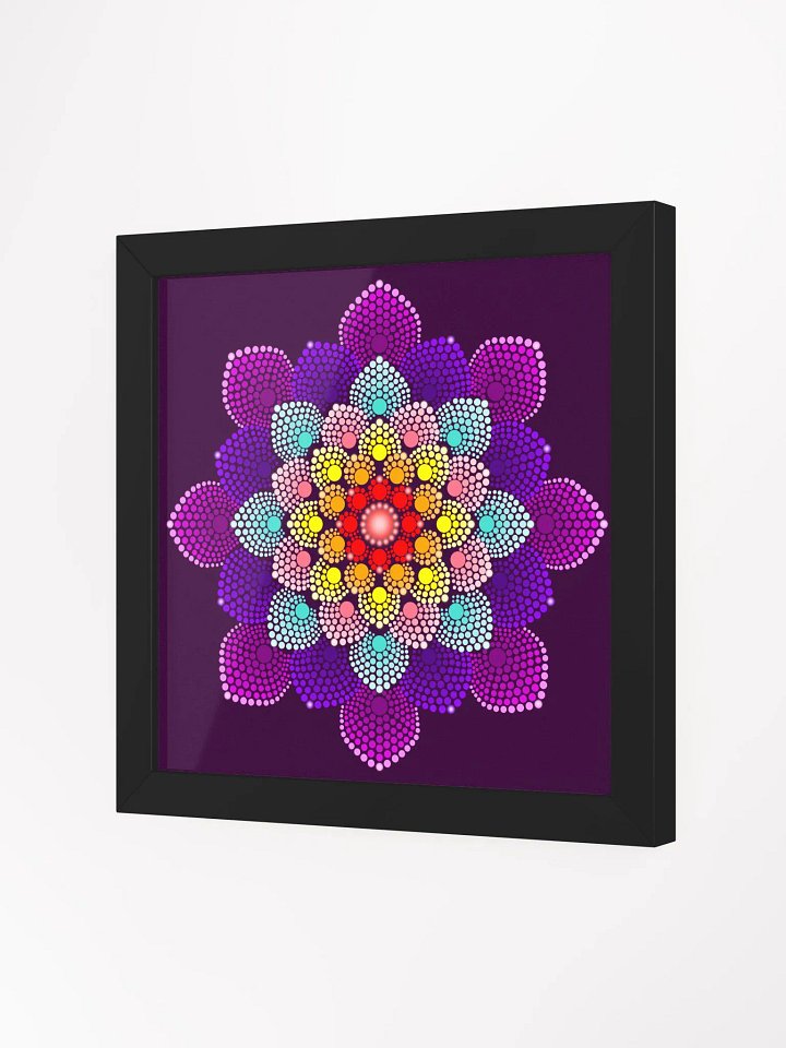Colorful Dot Mandala Framed High-Quality Matte Poster product image (6)