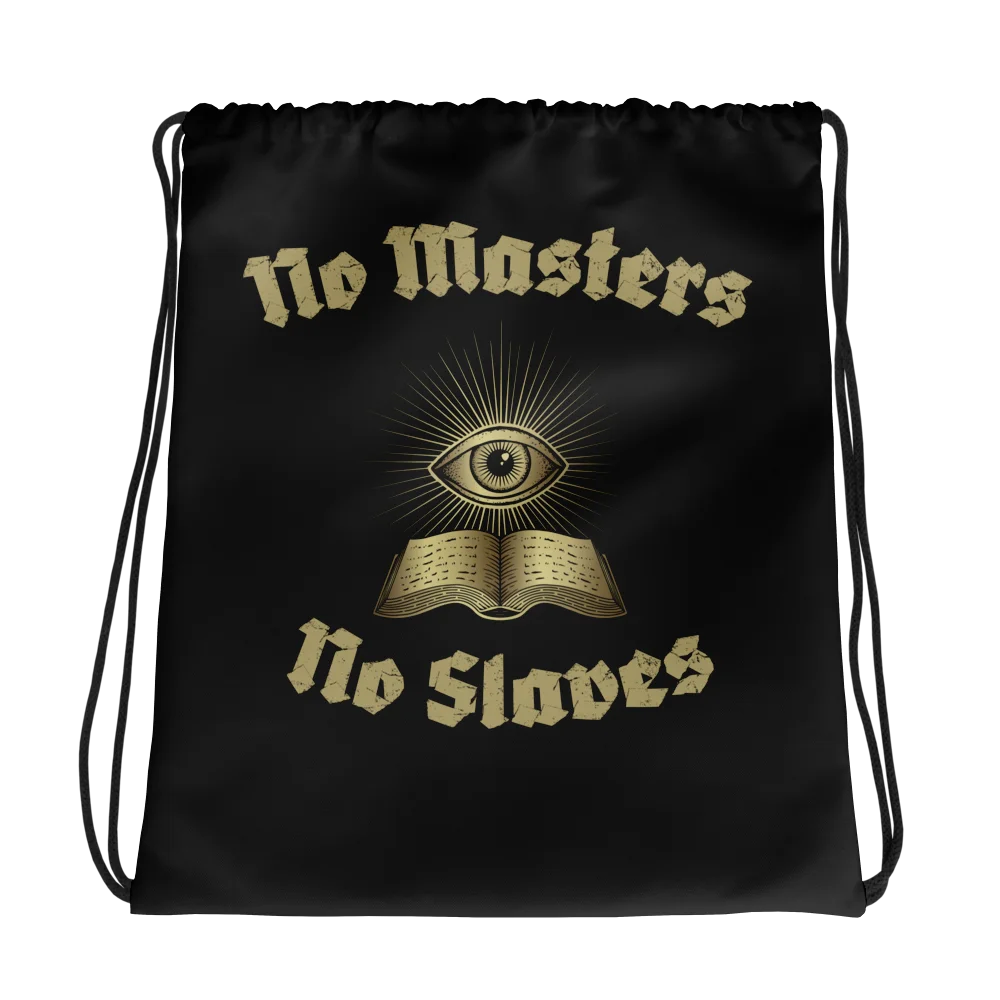 No Masters & No Slaves Drawstring Bag product image (1)