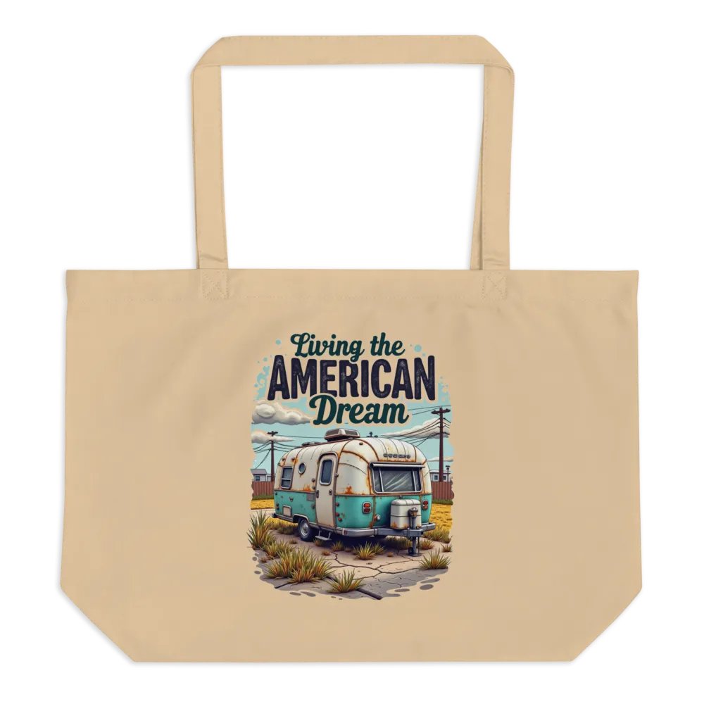 American Dream Vintage Camper Tote product image (1)