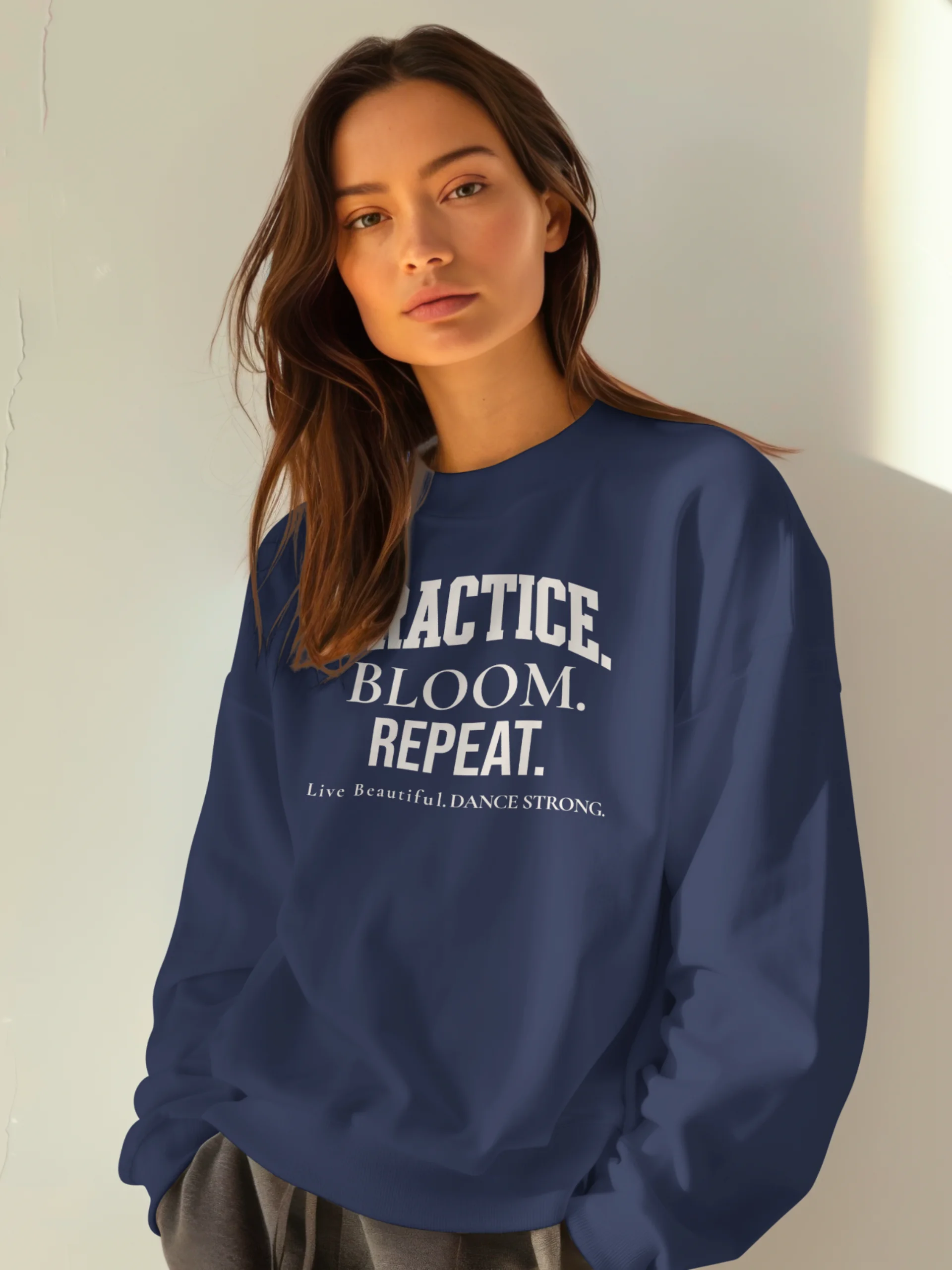 Practice. Bloom. Repeat. Varsity Dance Sweatshirt product image (1)