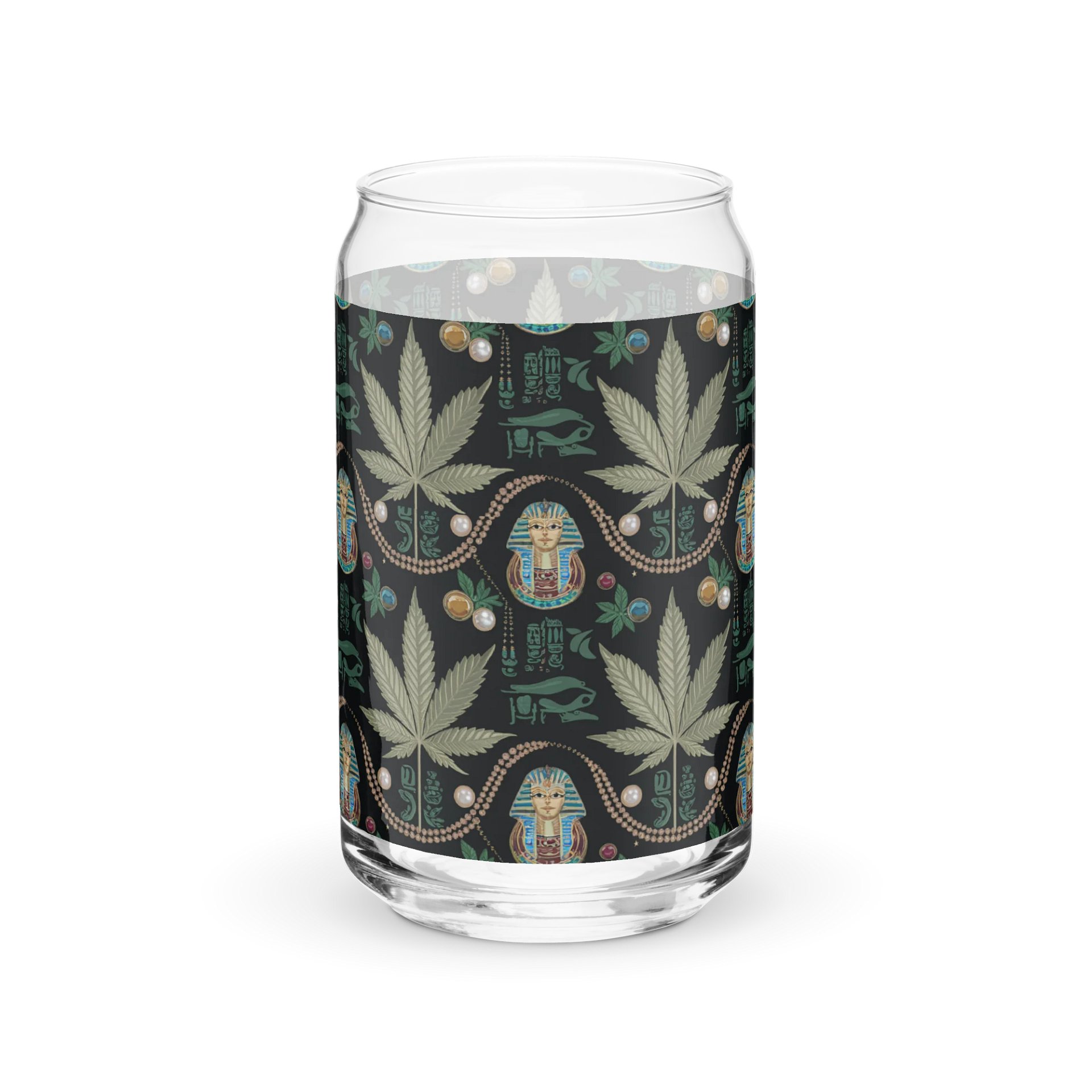 Cannabis - Pharaoh's Pride - Design | 16oz Can-Shaped Glass product image (2)