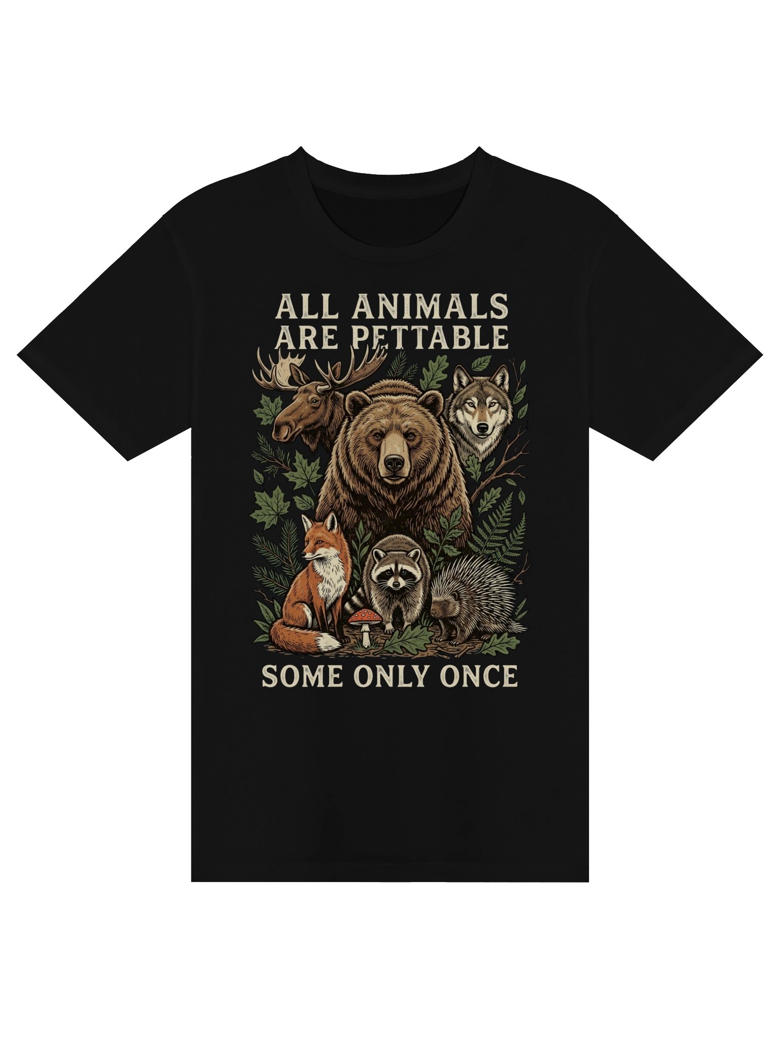 All Animals are Pettable Some Only Once Vintage Retro Nature Tank Top product image (5)