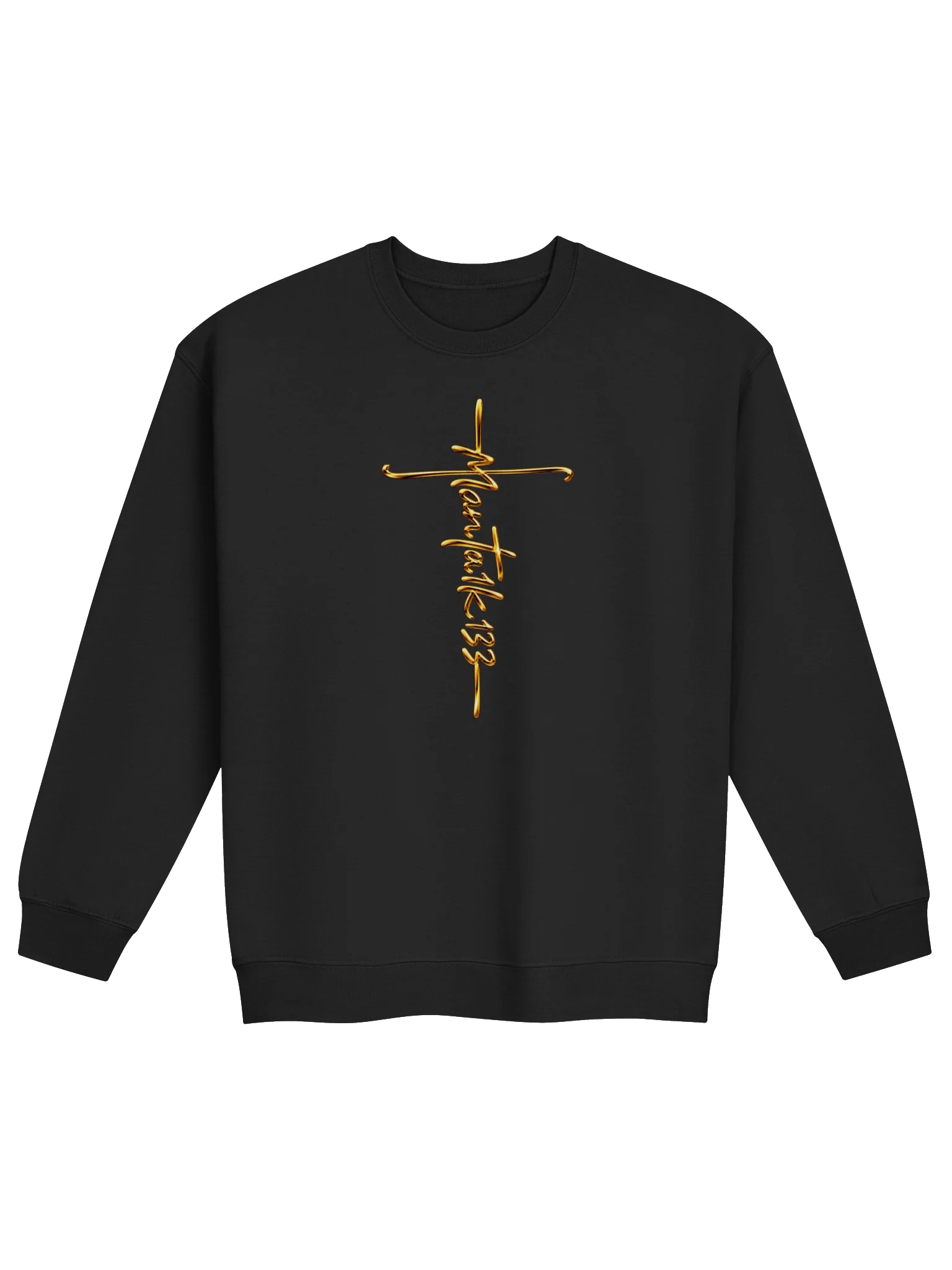 Man Ta1k 133 Signature Cross Sweatshirt — Faith. Brotherhood. Purpose. product image (4)