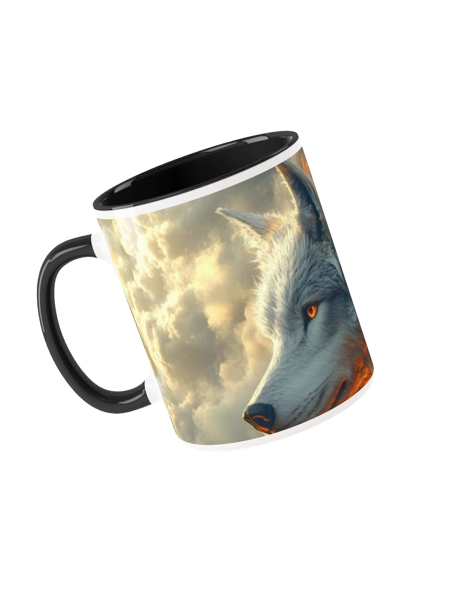 Flaming Wolf Ceramic Mug product image (24)