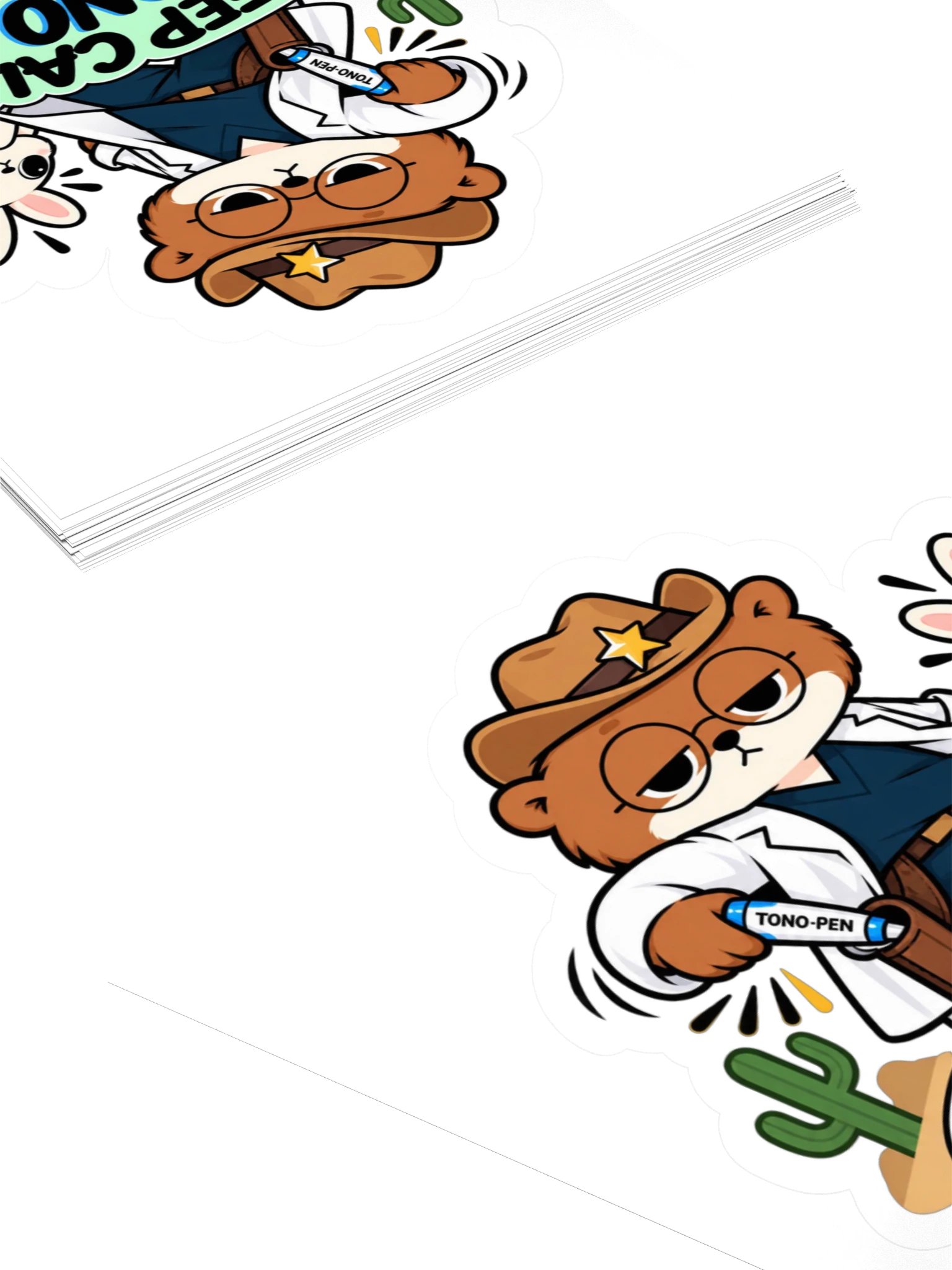 Sleepy Optometrist Keep Calm & Tono On Sticker product image (4)