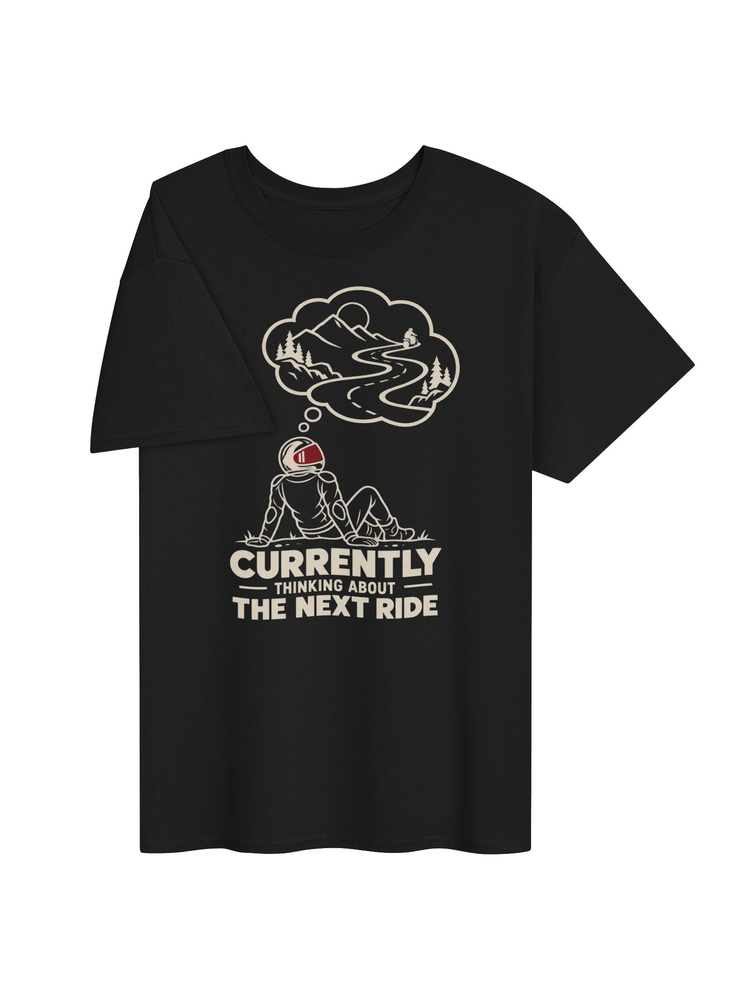 Currently Thinking About the Next Ride – Biker T-Shirt product image (3)