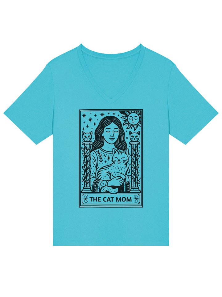 ✨ “V-Neck Cat Mom Tarot Tee” product image (9)