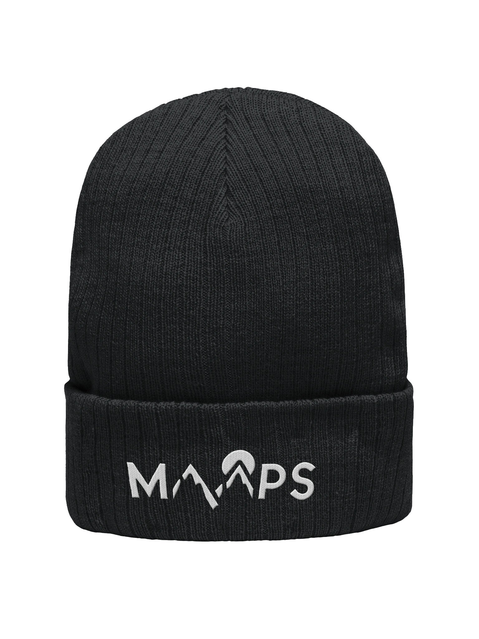 Ribbed MAAPS Beanie - White Logo product image (19)