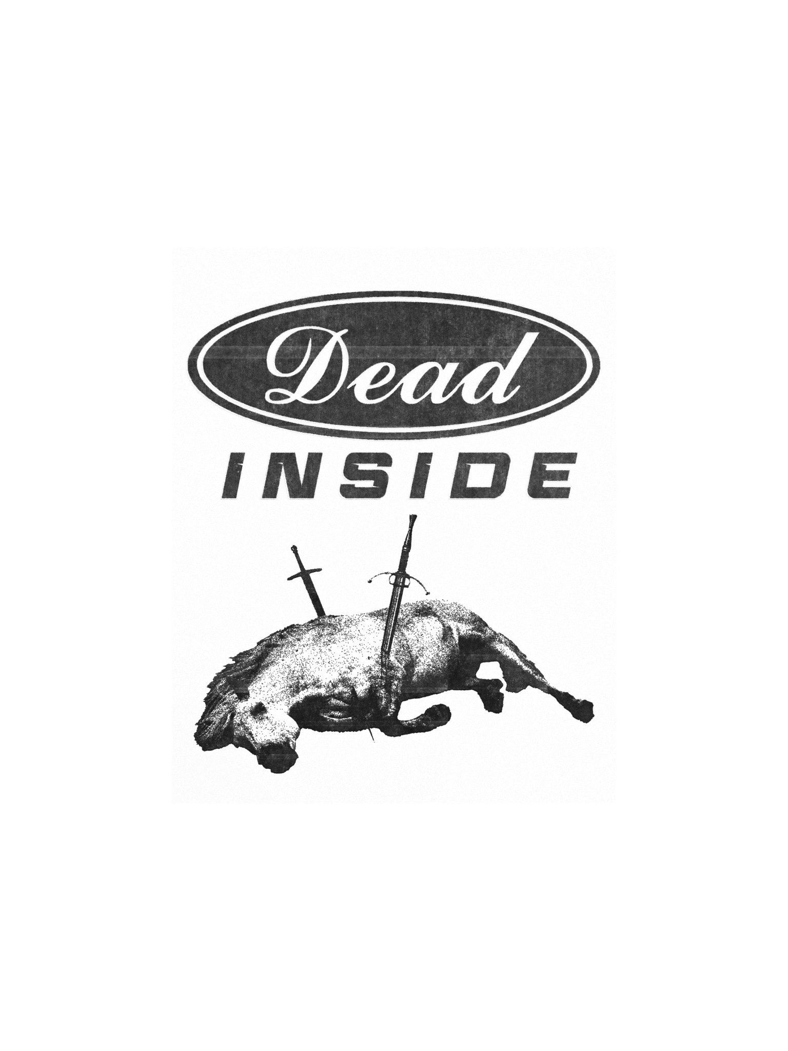 DEAD INSIDE WHITE POSTER product image (1)