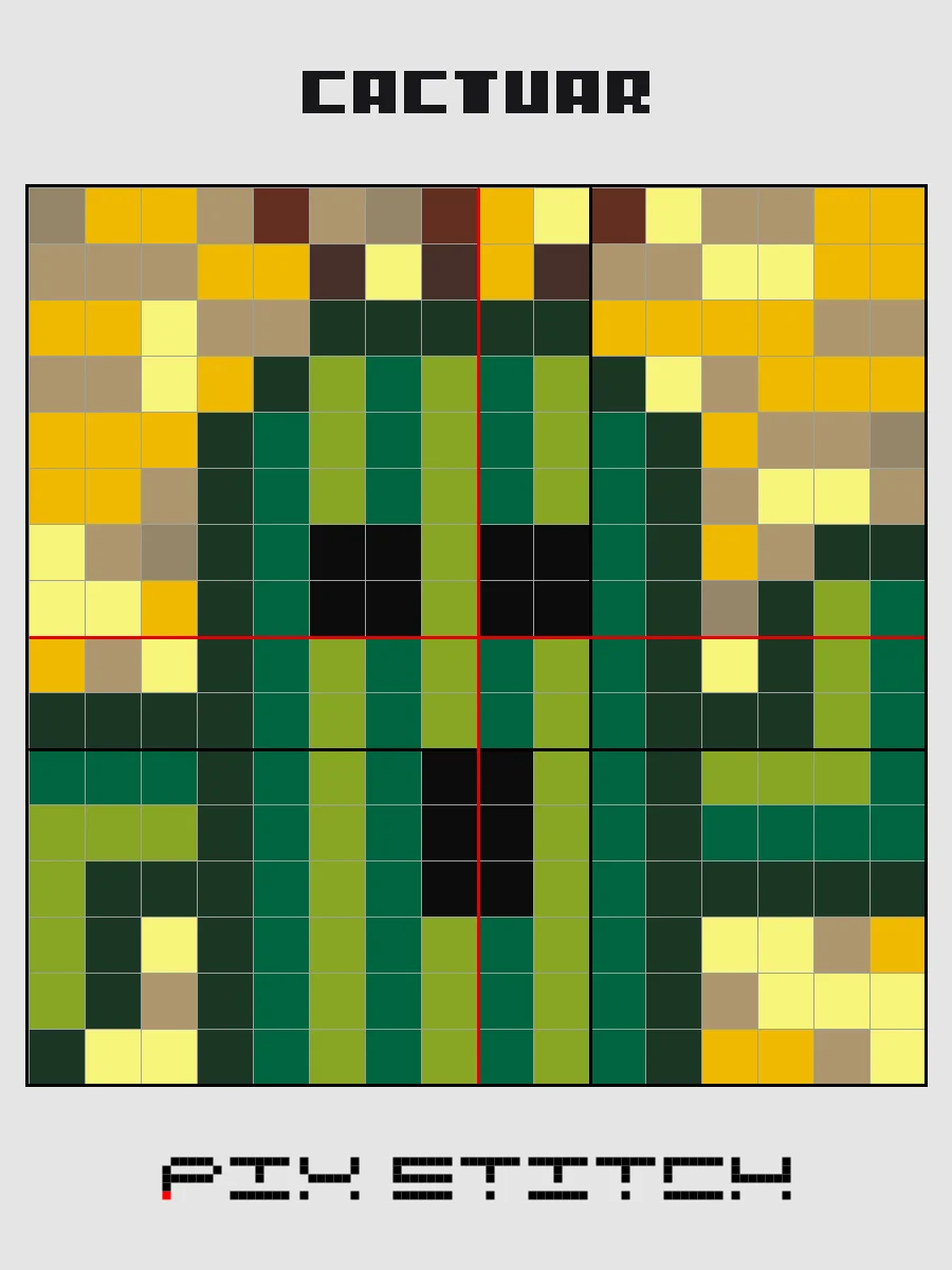 Cactuar Pixel Art product image (2)