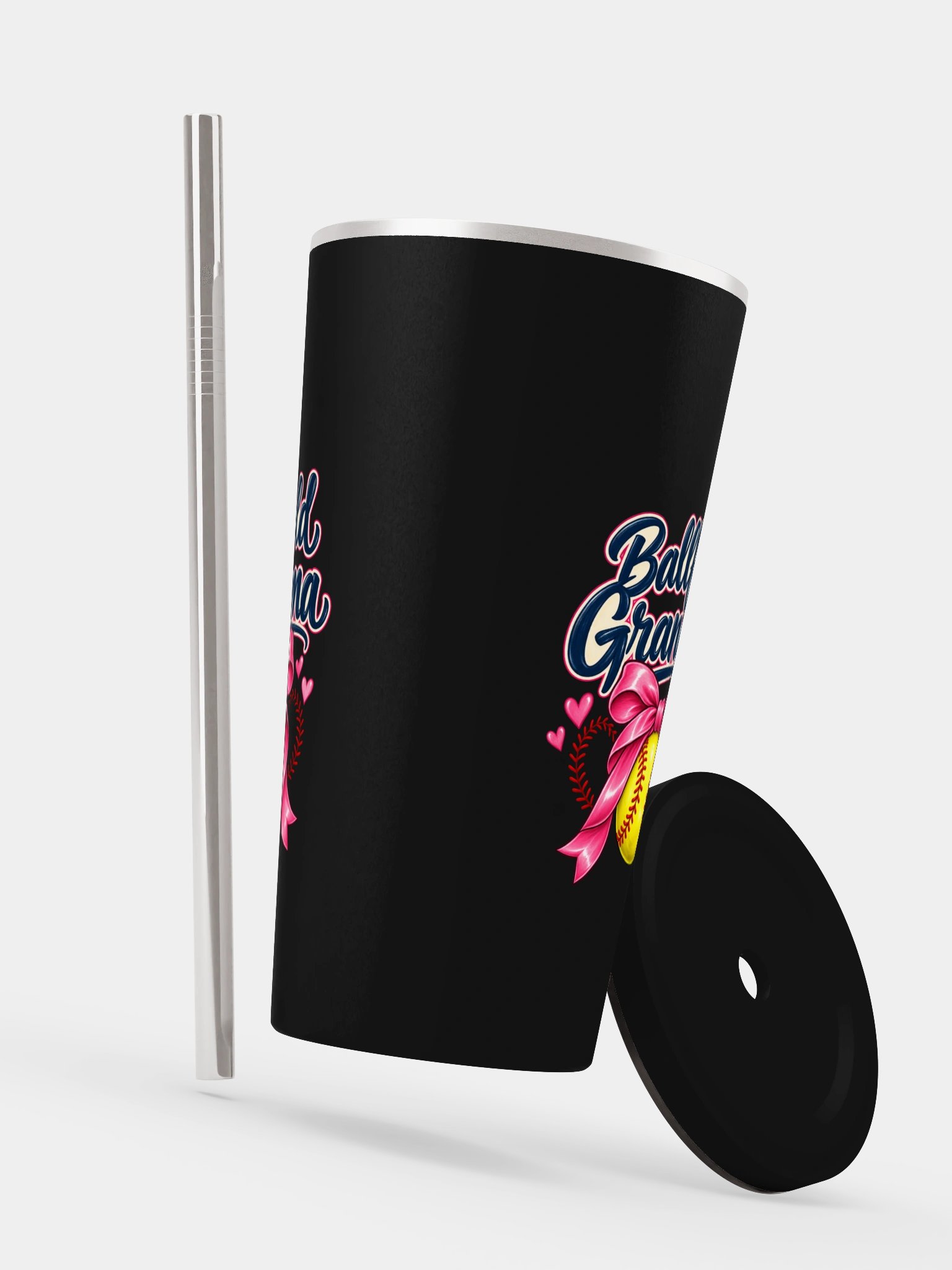 Ballfield Grandma Tumbler | Insulated Cup with Straw product image (6)