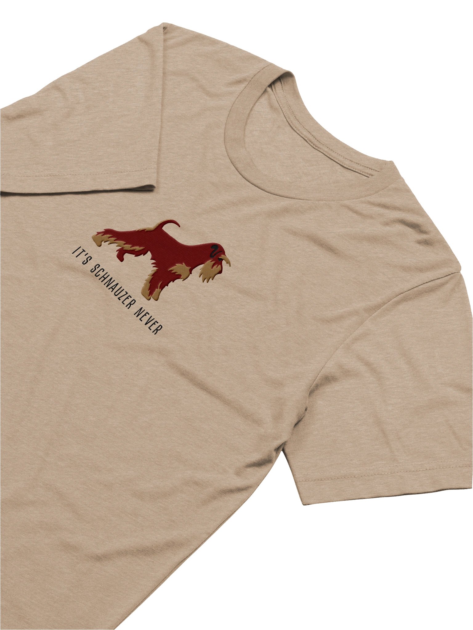 It's Schnauzer Never T-Shirt(Embroidered) of a Miniature Schnauzer(Liver & Tan) product image (66)