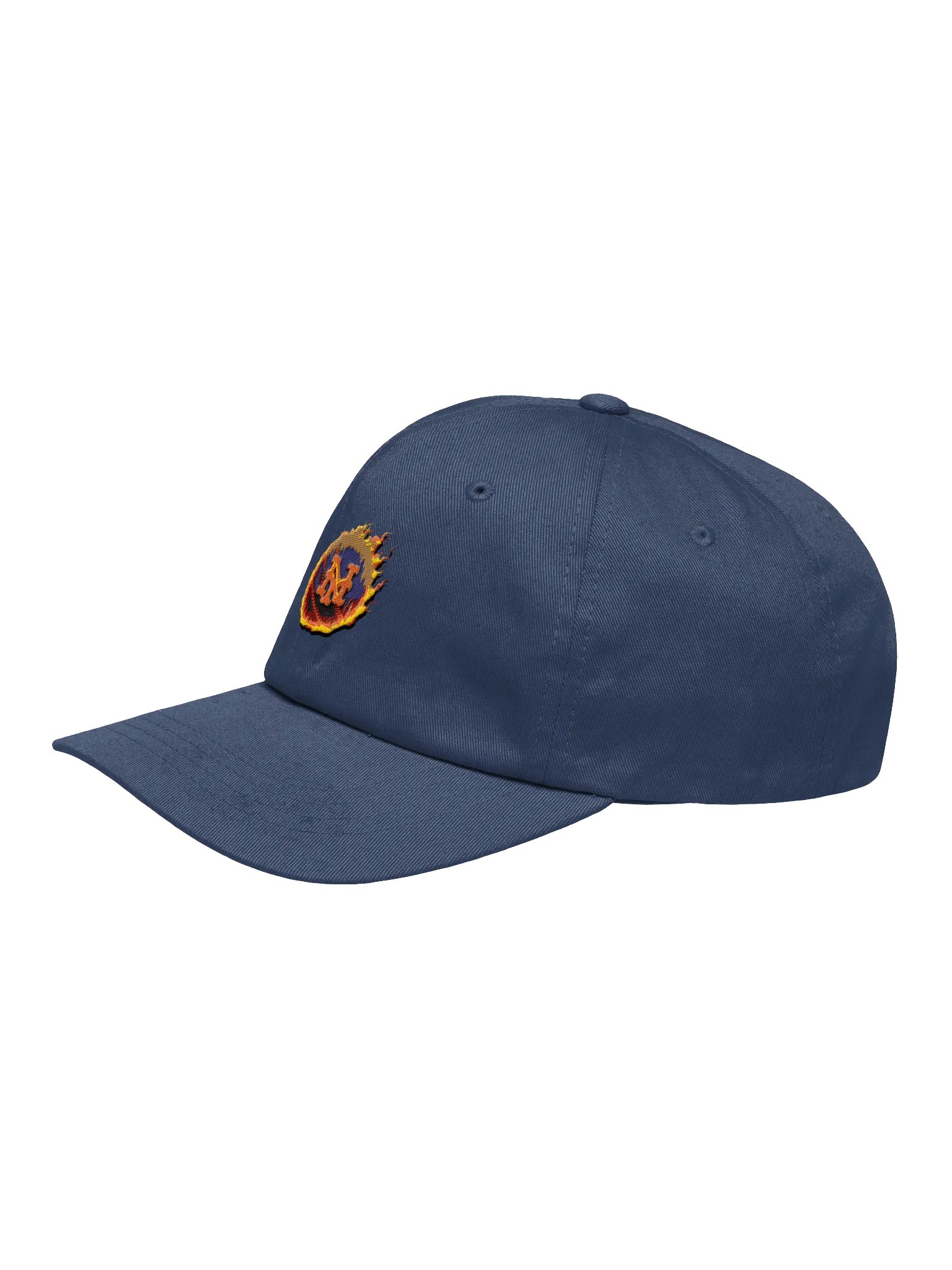 Flaming NY Mets Baseball Dad Hat product image (9)
