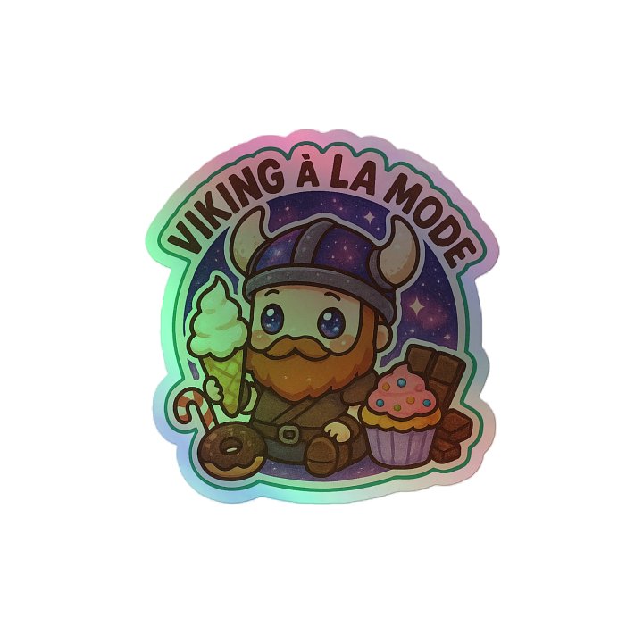 Viking à la mode Holographic Sticker Sheet product image (2)