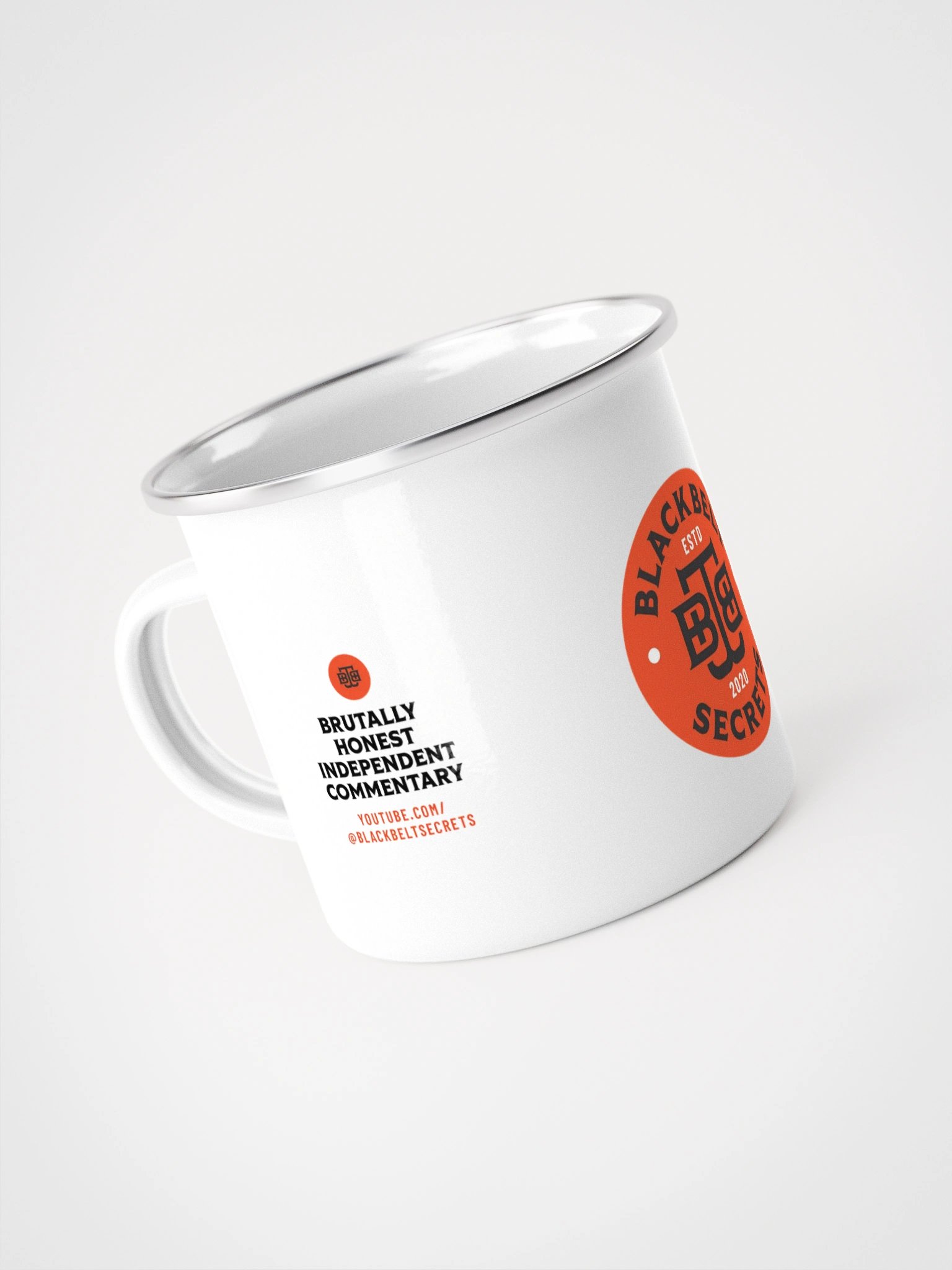 BBS White Enamel 12oz Mug product image (4)