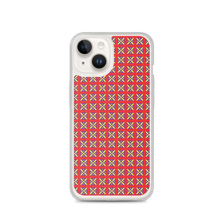 Derafsh Kaviani Small Pattern Clear iPhone Case product image (2)