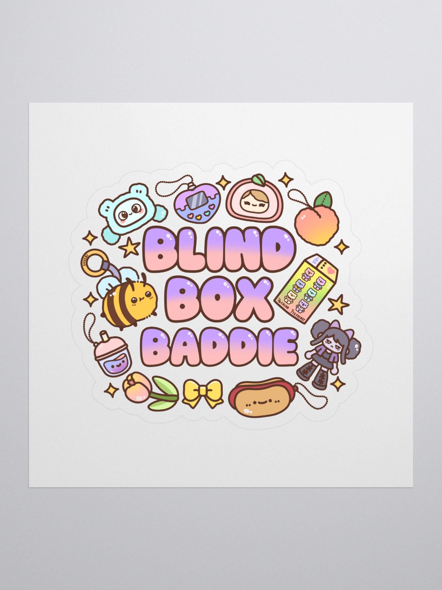 blind box baddie // sticker product image (1)