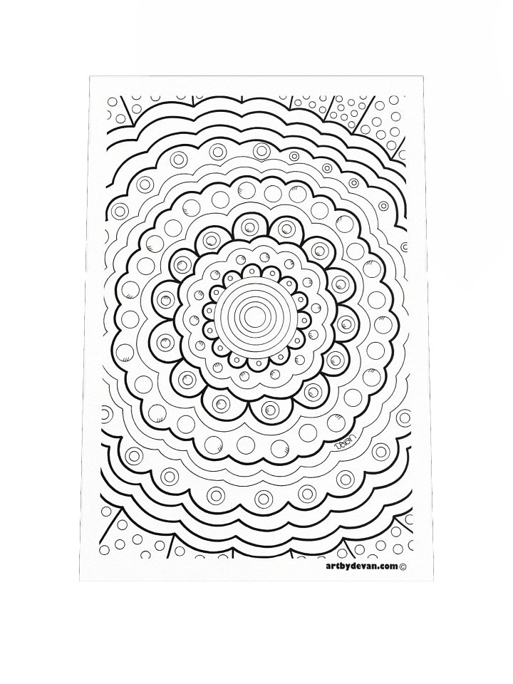 Color Your Own Art: Bubble Mandala product image (1)