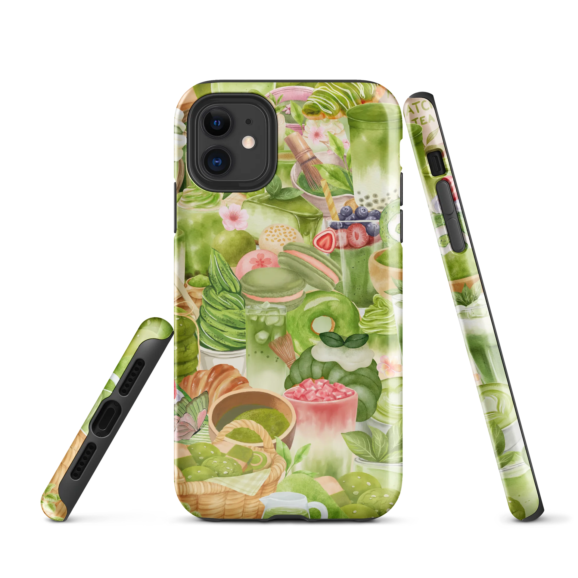 Matcha Latte Green Dessert Lover Phone Case product image (1)
