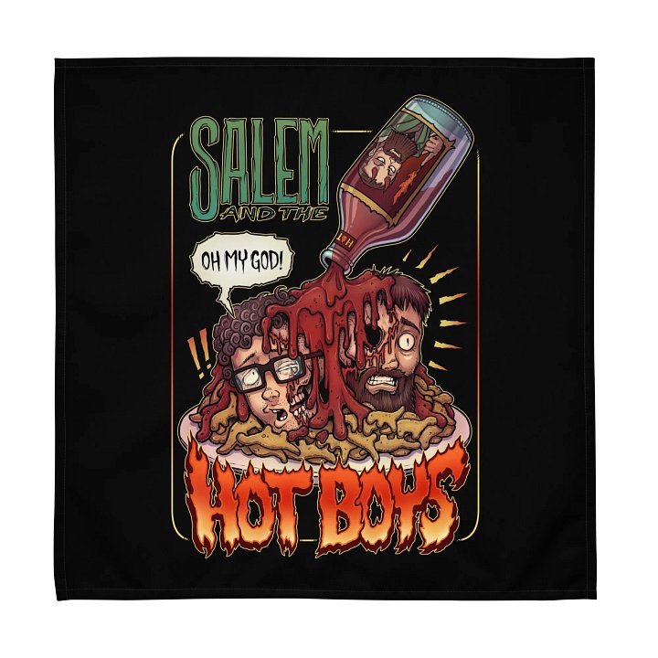 Salem and the Hot Boys Cloth Napkin Black Set product image (2)
