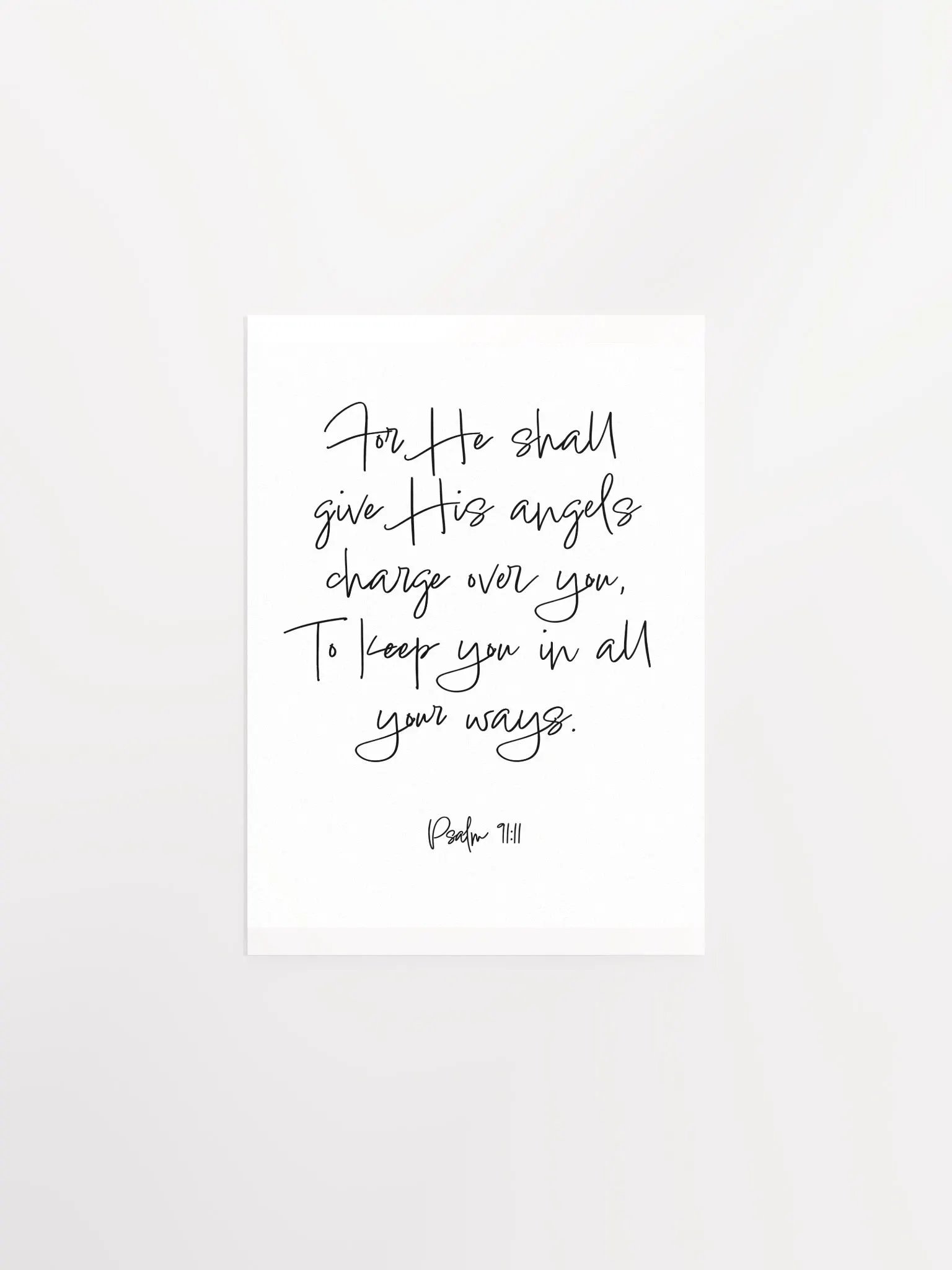 He Shall Give His Angels Charge Over You - Print product image (1)