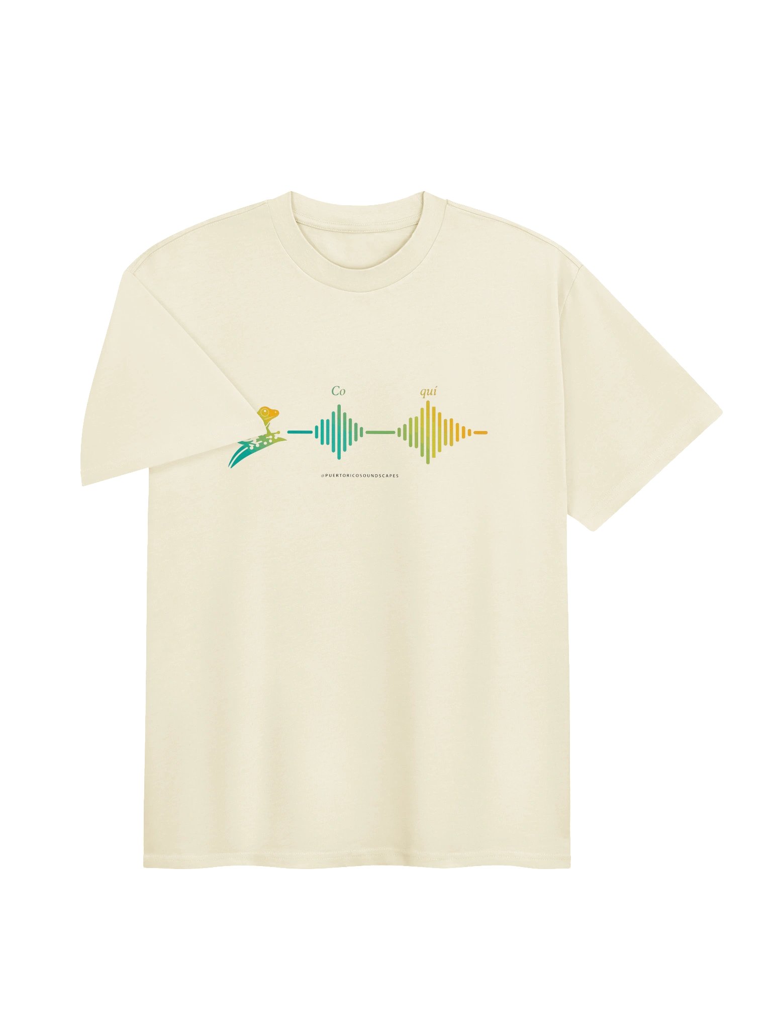 Coquí Wave Tee — Natural product image (3)