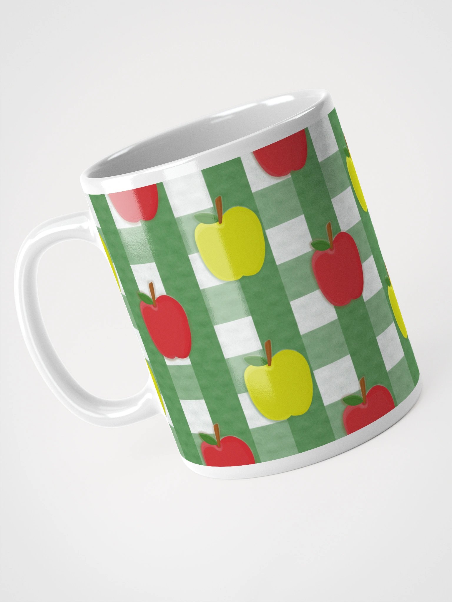 Apple Gingham in Green Mug product image (3)