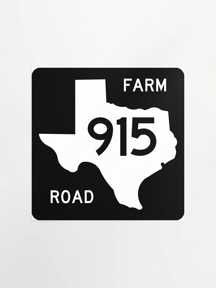 Texas Farm Road Sign FM 915 Poster product image (3)