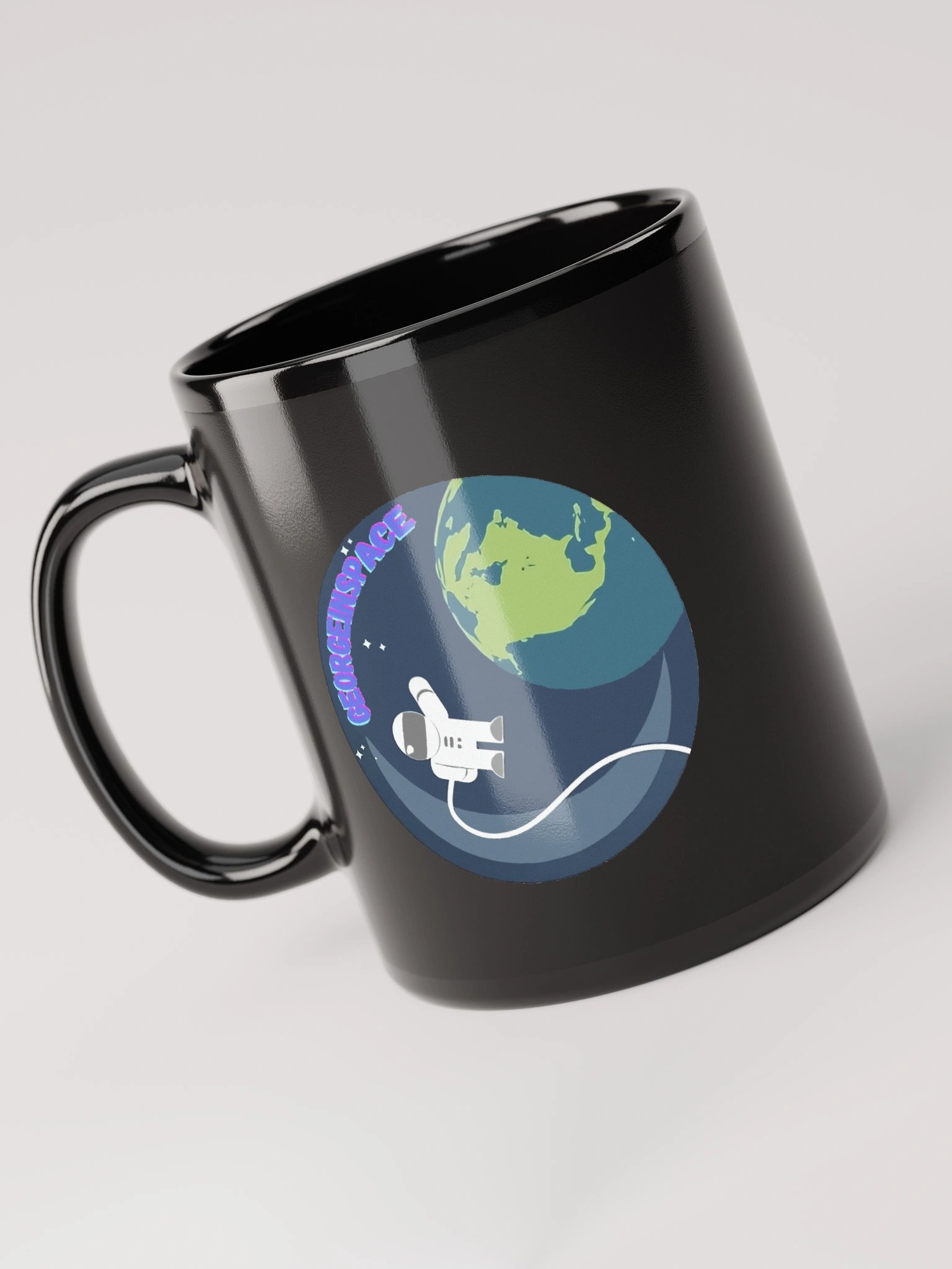 GeorgeInSpace Black Glossy Mug product image (5)