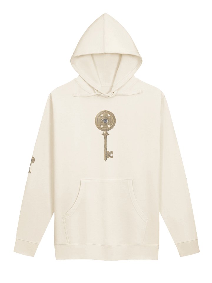 The Gatekeeper’s Key – Bone Direction Edition (Front + Right Sleeve Print) | Unisex Midweight Hoodie product image (1)