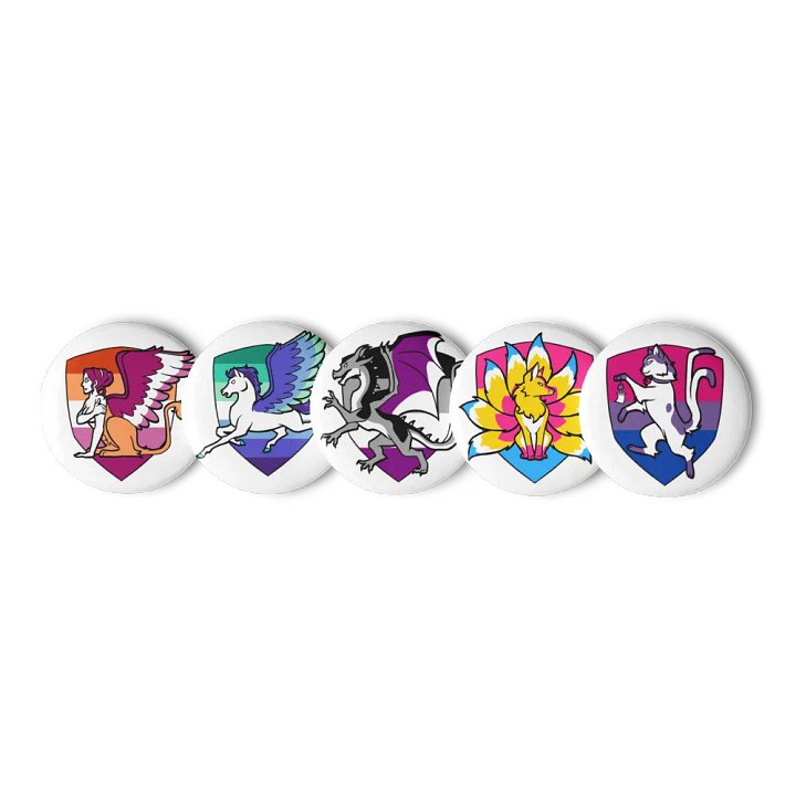 Pride Heraldry Pins: the Sexuality Collection product image (1)