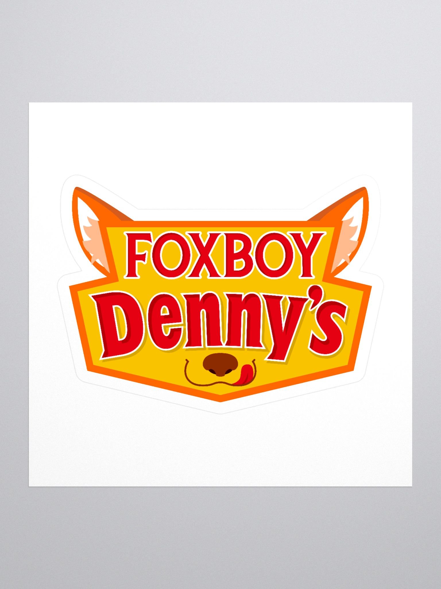 Fox Boy Denny's Sticker product image (1)